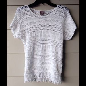 Chico's Soft Crochet Tee